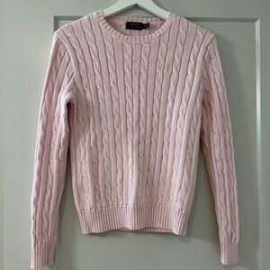 Polo Ralph Lauren Pink Cable Knit Sweater